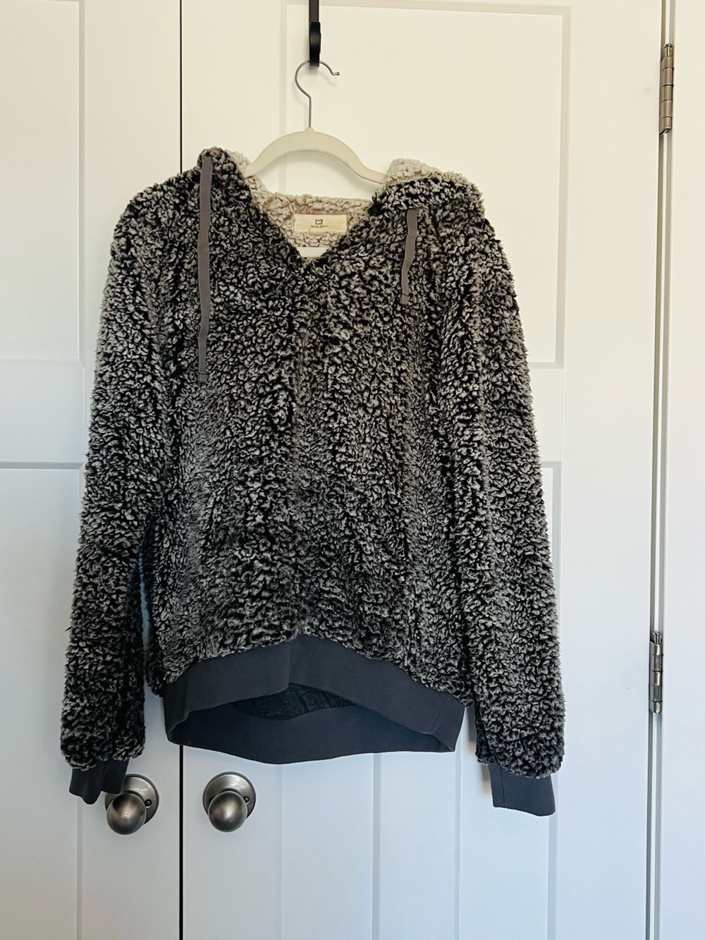 Thread & Supply Charcoal Sherpa Hoodie